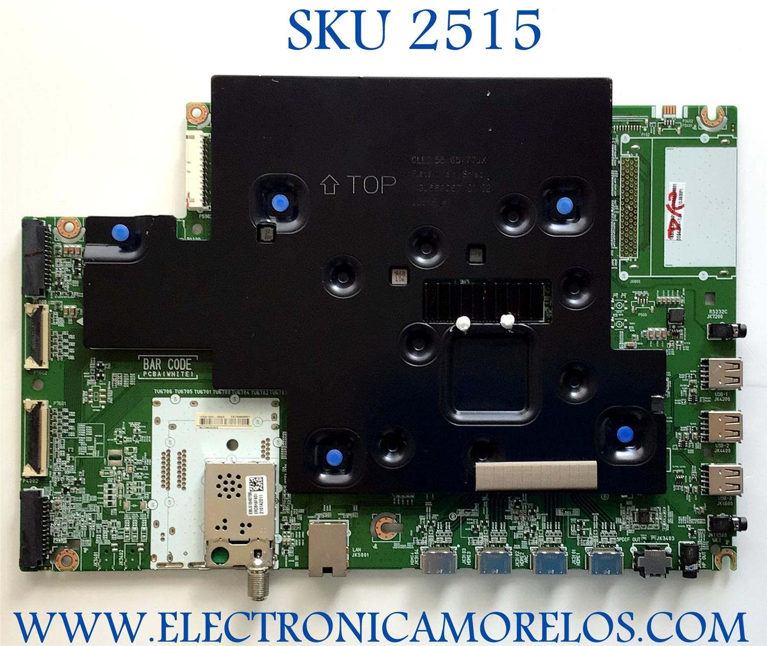 MAIN PARA TV LG OLED / NUMERO DE PARTE EBT66648801 / EAX69517302 / EAX69517302(1.0) / 66648801 / PANEL AC650AQL / MODELOS OLED65G1PUA / OLED65G1PUA.DUSOLJR / OLED65G1PUA.DUSPLJR / OLED65G1PUA.BUSLWJR